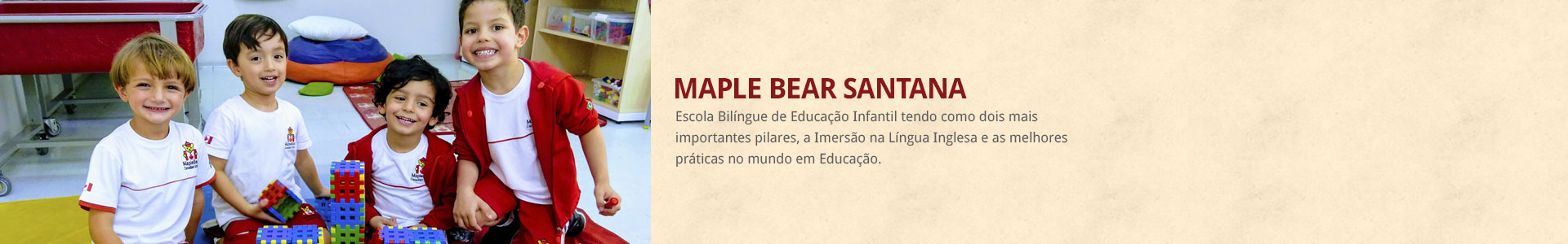 banner a maple bear santana